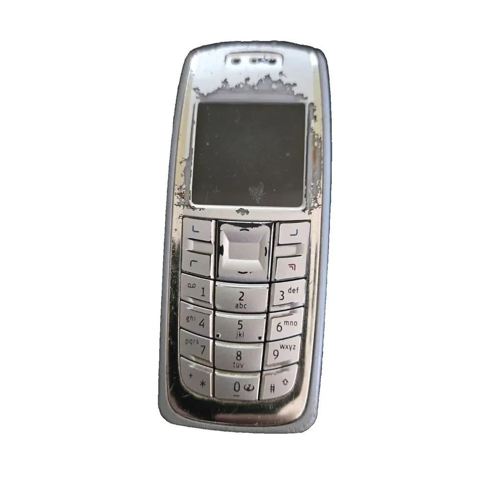 Nokia 3120b Cell Phone Blue Silver Vintage Retro Mobile - For Parts / Untested